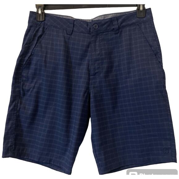 3 for $25-Hang Ten Shorts Men's Size 38 Navy Blue Classic Fit Casual Chino - Picture 1 of 10